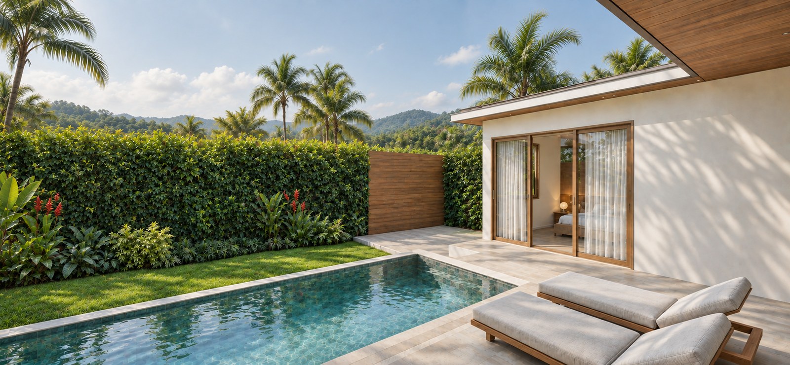Temple Gate – Jardin tropical et piscine privée Lamai Koh Samui