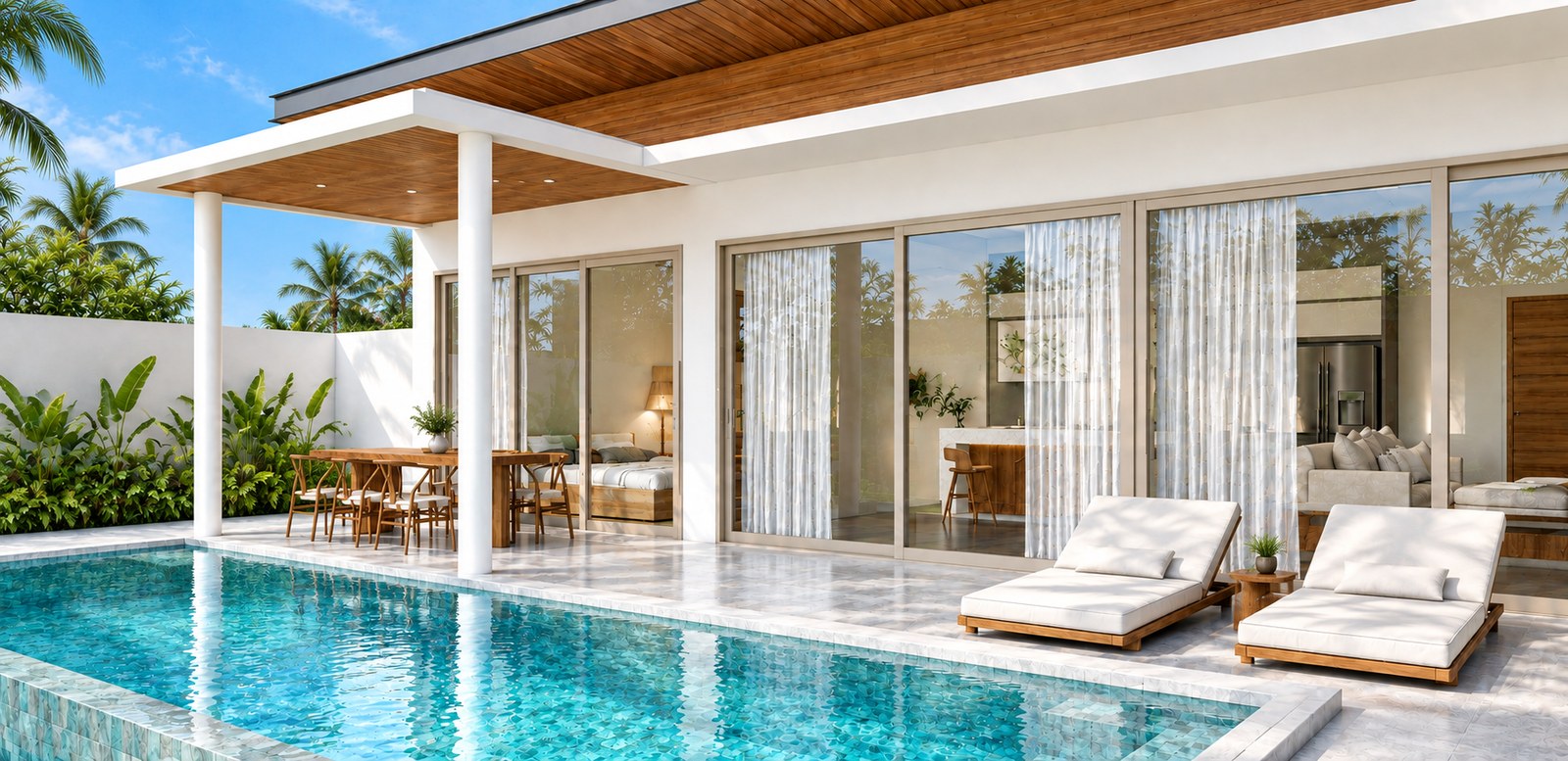 Temple Gate – Espace détente piscine Lamai Koh Samui