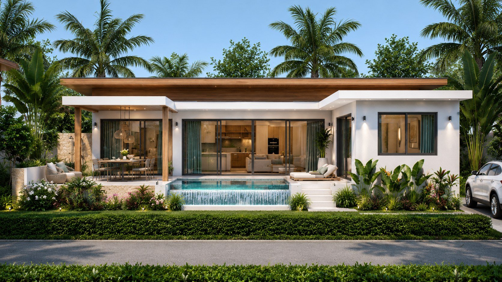 Temple Gate – Villa 3 chambres piscine privée à vendre Lamai Koh Samui